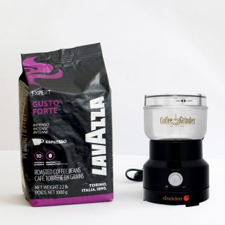 Pack 1 Kg Lavazza Espresso Gusto Forte + Molinillo eléctrico