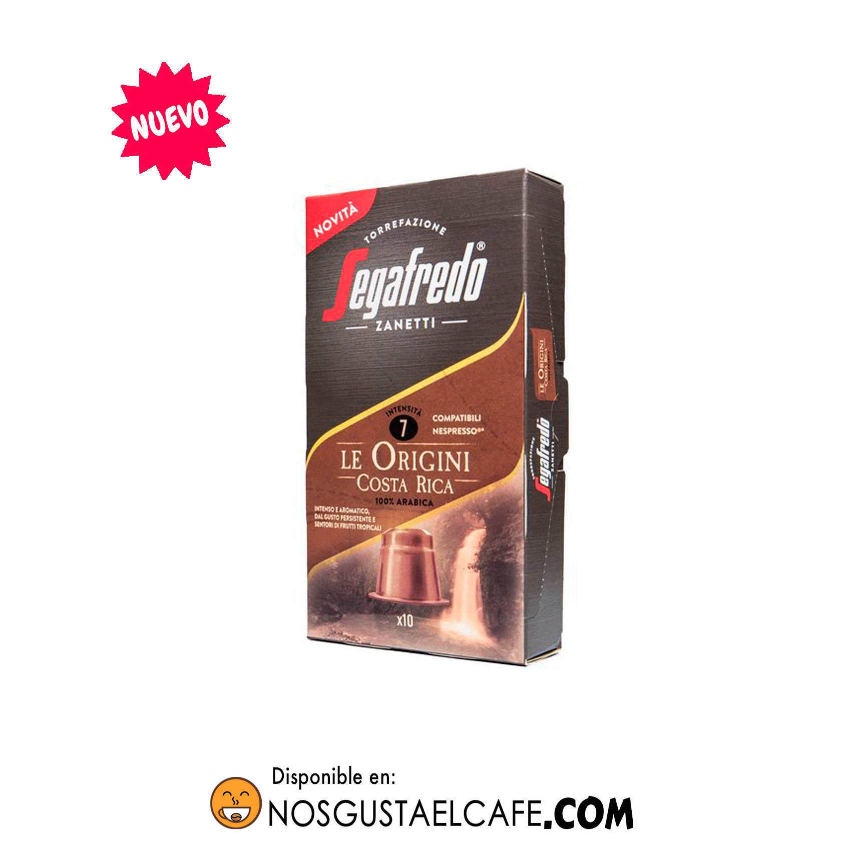 10 cápsulas biodegradables Segafredo, variedad Le Origini Costa Rica  compatibles Nespresso® - Nos gusta el café Chile ☕