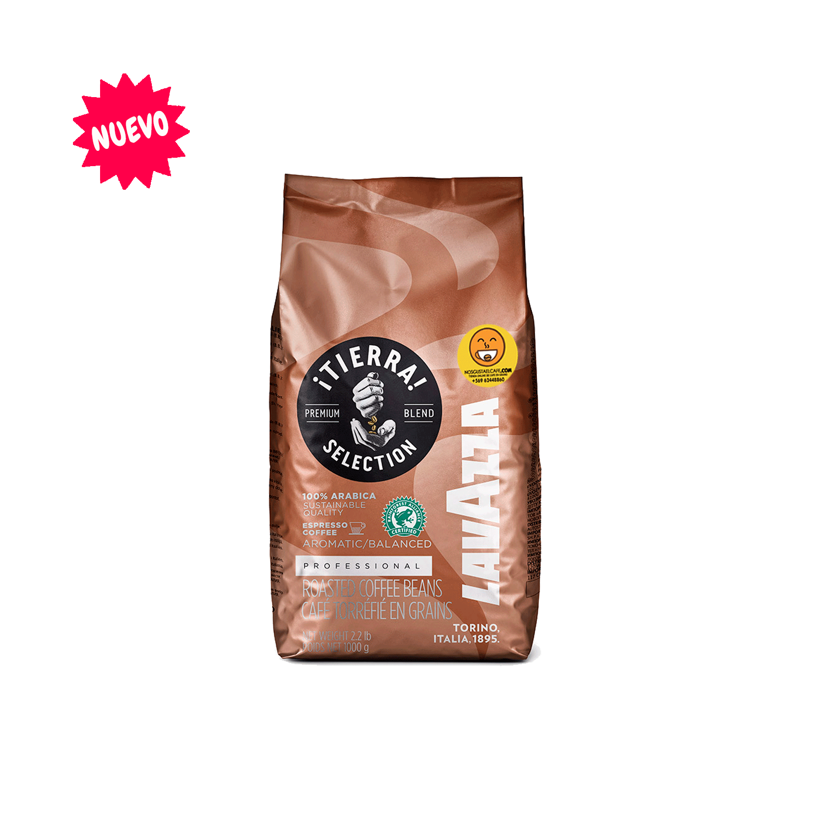 Café Lavazza Tierra Selection, agricultura sustentable, 1 Kg en grano - Nos  gusta el café Chile ☕