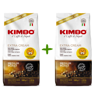 Pack 2 Kg Kimbo Extra Cream en grano