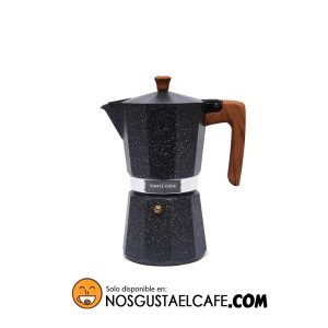 Cafetera Moka Italiana Simple Cook,modelo Volterra, 6 Tazas