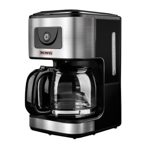 Cafetera eléctrica de goteo Thomas TH-138i, canasta filtro, capacidad para 12 tazas, 900Watts