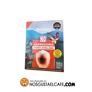 Café cappuccino instantáneo Avellana Juan Valdez , 6 sobres