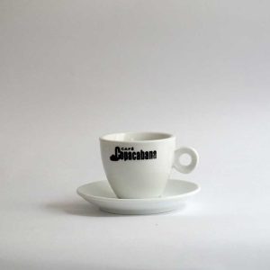 Taza icappuccino Copacabana, porcelana blanca