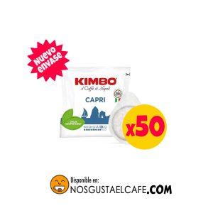 Cafe italiano Kimbo Capri Pack 50 PODS (E.S.E./ Cialda) biodegradables