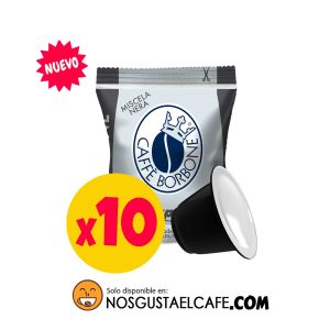 10 Cápsulas Borbone Miscela Nera, Nespresso®compatibles