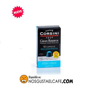 10 cápsulas Corsini descafeinado Nespresso®compatibles