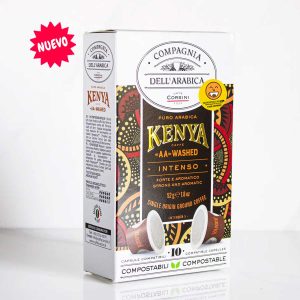 10 cápsulas Nespresso® compatibles Corsini Compagnia Dell’a arabica Kenya