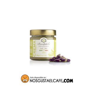 Crema de pistacho Di Bronte, frasco de vidrio. 190 grs.