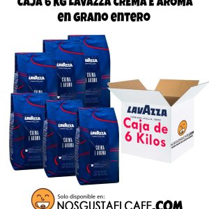 6 Kilos de café italiano Lavazza Crema e Aroma,grano entero