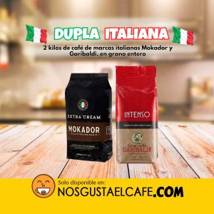 Pack 2 Kilos cafés italianos en grano entero