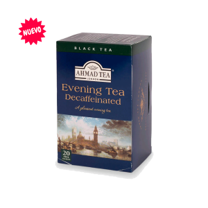 Té inglés Ahmad Descafeinado, caja de 20 bolsas