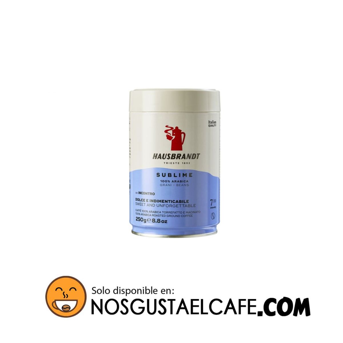 Café Hausbrandt Sublime 100% Arabica 250 grs. en grano
