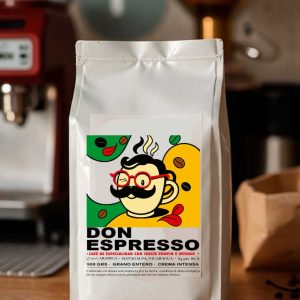 Don Espresso, 100% arábica, tueste italiano, baja acidez, 500 grs. en grano entero