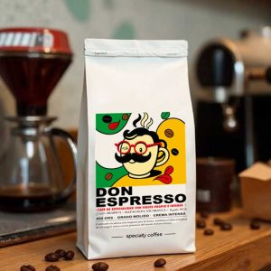 Don Espresso, 100% arábica, tueste italiano, baja acidez, 500 grs. molido
