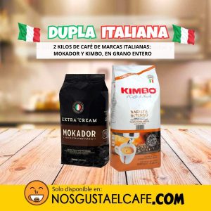 Pack 2 Kilos cafés italianos en grano entero