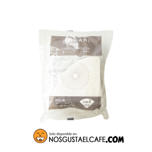 100 Filtros de papel Origami CUP2, compatibles con dripper Hario V60 01