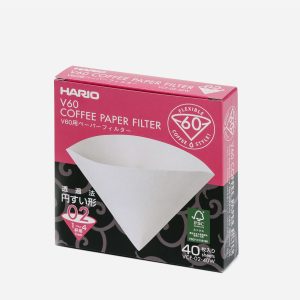 40 Filtros para dripper V60 02 Hario en Caja