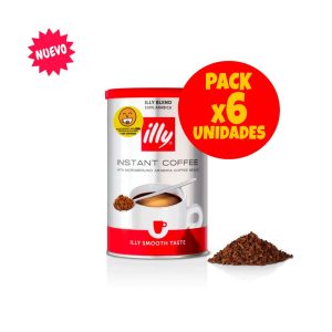 Pack 6x latas de café Italiano instantáneo Illy Classino,  95 grs. cada una