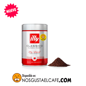 Café italiano Illy Classico Espresso 100% Arábica, lata de 250 grs, molido