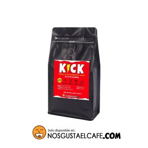 Café doble cafeína ⚡️KICK, 100% Fine Robusta, 83 pts. 500 grs. grano entero