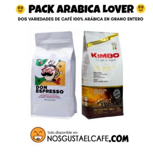 Pack 2 Kg 100% arábica en grano: Kimbo y Don Espresso