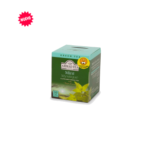 Té verde Ahmad Menta/ Mint Mystique Green Tea, caja de 10 bolsas