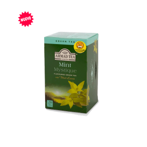 Té verde con Menta Ahmad/ Mint Mystique Green Tea, caja de 20 bolsas