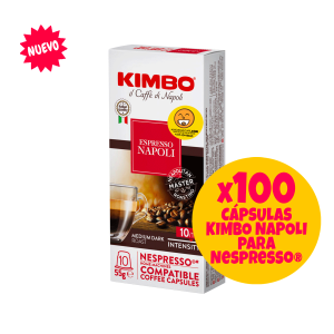 Pack 100 Cápsulas Kimbo Napoli compatibles con Nespresso1