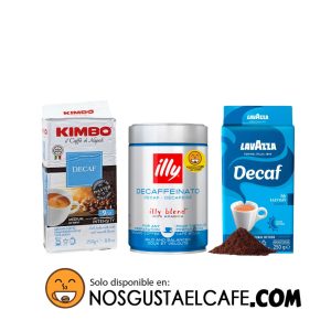 Pack 3 cafés descafeinados molidos 250gr.
