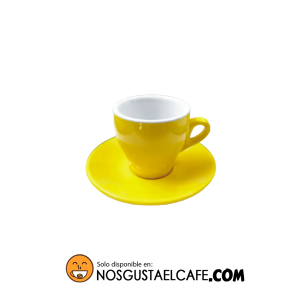 Taza Espresso Nuova Point modelo milano amarilla, 70 ml