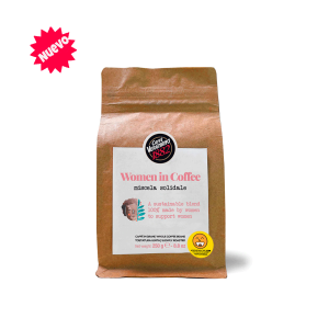 Cafe italiano Vergnano Women in Coffee,  100% arábica, grano entero, 250 grs