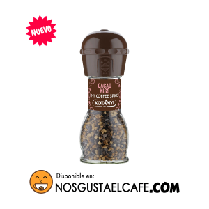 Aderezo saborizante para café Kotanyi My Coffee Spice, sabor Cacao Kiss, con molinillo incorporado