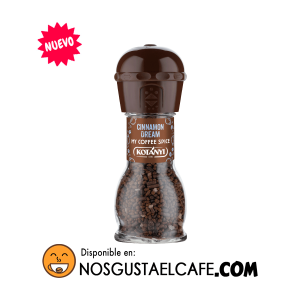 Aderezo saborizante para café Kotanyi My Coffee Spice, sabor Cinnamon Dream, con molinillo incorporado