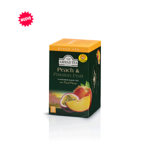 Té Ahmad sabor duranzo maracuyá/ Peach&Passion fruit, caja de 20 bolsas