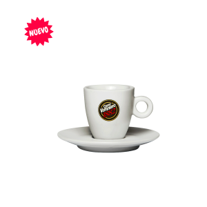Taza de café tamaño espresso Vergnano, porcelana blanca, 60 ml