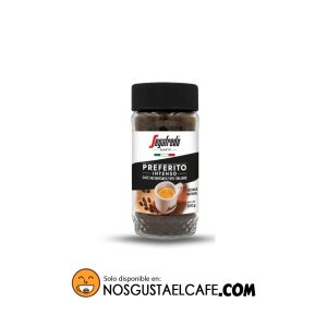 Café instantáneo Segafredo Preferito Intenso, frasco de 100grs.